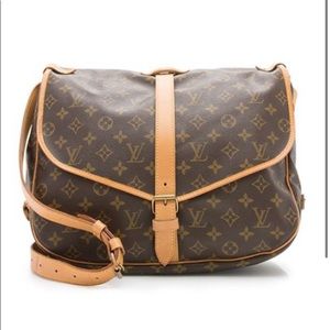 Louis Vuitton vintage monogram canvas saumur 35 messenger bag